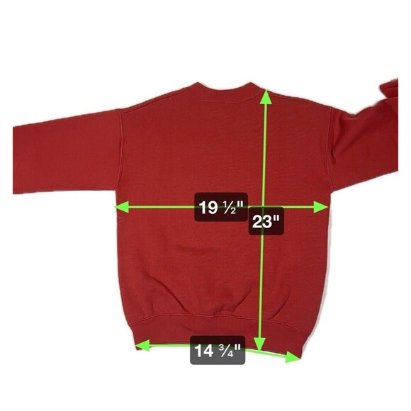 Vintage Jesus Loves You Crewneck Sweatsahirt Fruit of the Loom Made in USA Small - Picture 5 of 5